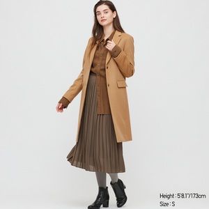 Cashmere Blend Chester Coat Camel Uniqlo